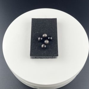 Perle d'Obsidienne argentée de 8mm