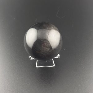 Sphère Obsidienne argentée de 200g à 224g